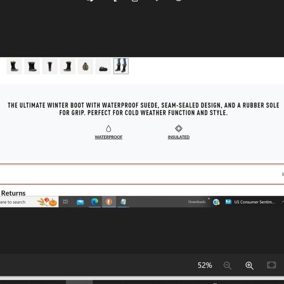 Sorel Joan of Arctic Women's Waterproof Black Suede Faux Fur-Lined Boot Size 9 - Picture 16 of 16